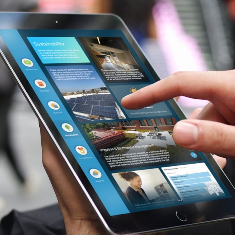 Storyboard on a tablet