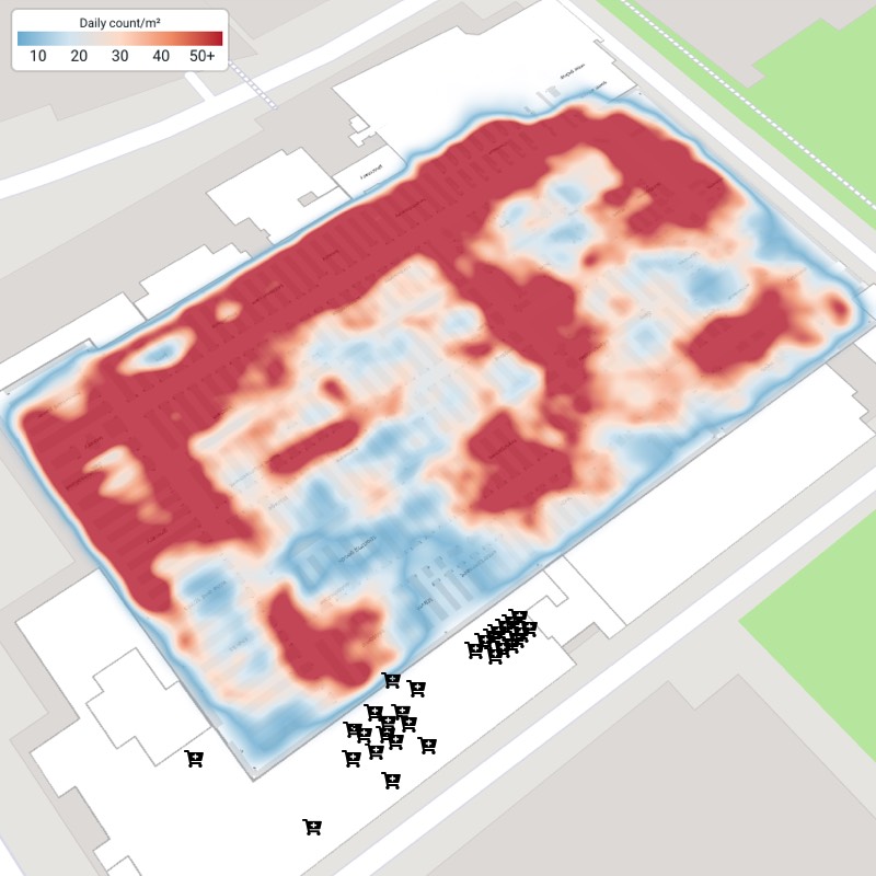Traffic heat map